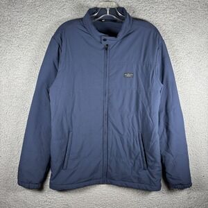 Travis Mathew Men's Interlude Light Puffer Jacket Navy Blue Full Zip Size Medium